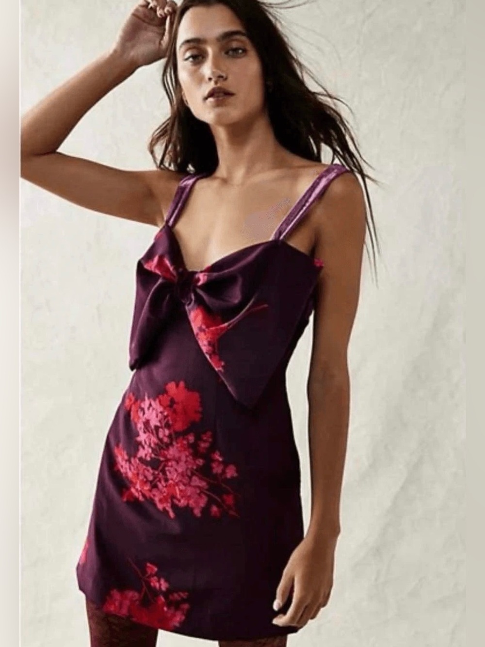 Free People “Tie A Bow” Mini Dress - NWOT
